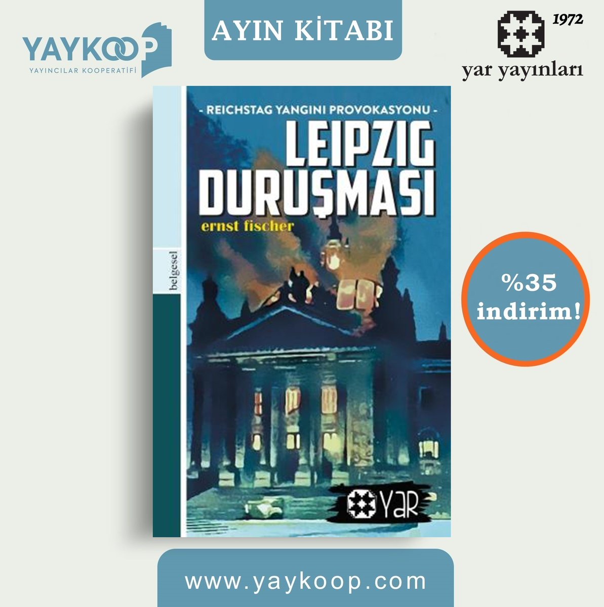 YayincilarKoop's tweet photo. "Leipzig Duruşması - Reischstag Yangını Provokasyonu", Yar Yayınları etiketiyle https://t.co/9lXF66TFU3'da %35 indirimle ayın kitapları arasında!

https://t.co/NBXVqNxUrb

@yaryayinlari

#yaykoop #yaryayınları #leipzigduruşması #naziler #faşizm #kitapönerisi https://t.co/3NytEi956T