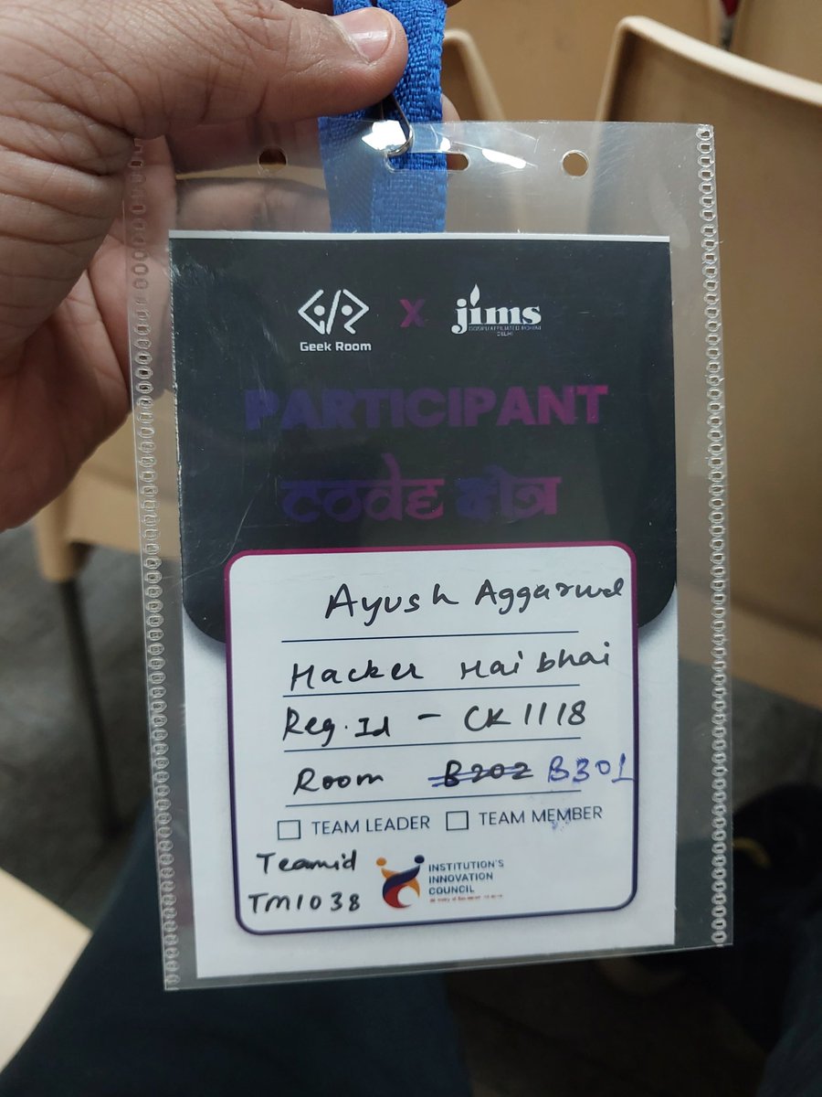 its_ayushh_here's tweet photo. Hacker Hai Bhai.... @devfolio
#codekshetra
#hackathon https://t.co/iFJS8rrMpP