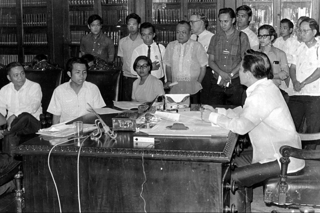 When EdJop demanded Marcos Sr. in writing to promise not to run for a 3rd term, the obviously offended dictator said — "Who are you to tell me what to do? You're only a son of a grocer!" 

And EdJop responded, "Honest Grocer naman!" 

So sino nga ba si EdJop? #EdjopTheMovie 1/16