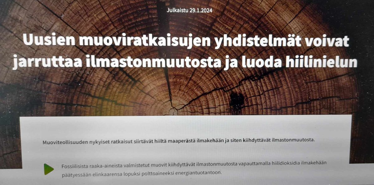 valuebiomat's tweet image. ValueBioMat&apos;s latest solution card is out! 
The current solutions of plastic industry transfer carbon from the soil to the atmosphere, accelerating climate change.
Combinations of new #plastic solutions can slow down climate change and create a carbon sink
ratkaisujatieteesta.fi/ymparistonmuut…