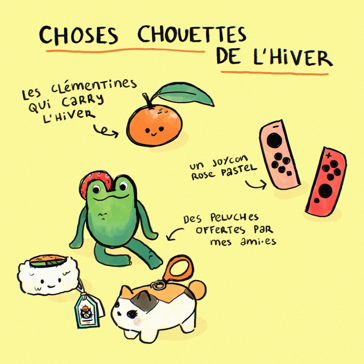 shout out aux clémentines, merci de rendre l'hiver plus supportable