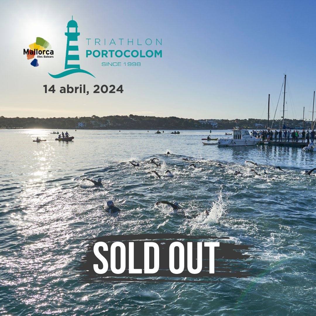🙌🏼 Gracias por elegir el #triportocolom 
600 participantes estarán el 14 de abril en la 26 edición en un lugar inmejorable para el inicio de temporada 🏊🏻‍♀️🚴🏼‍♂️🏃🏽
📍Mallorca - Felanitx - Portocolom 

#triportocolom24 #triathlon #swimbikerun #mallorca #portocolom