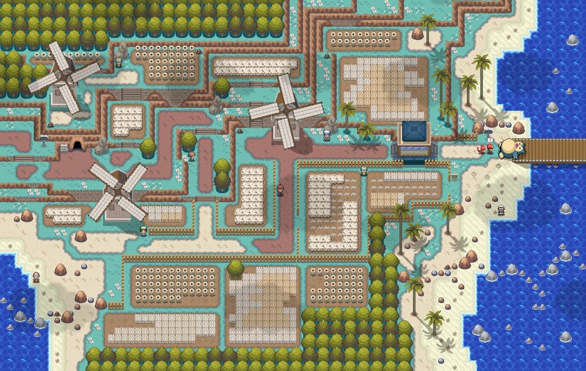 Reds_Chronicles's tweet image. Route 11, revue et corrigée !
Le point le plus étroit de Kanto !

#PSDK #fangame