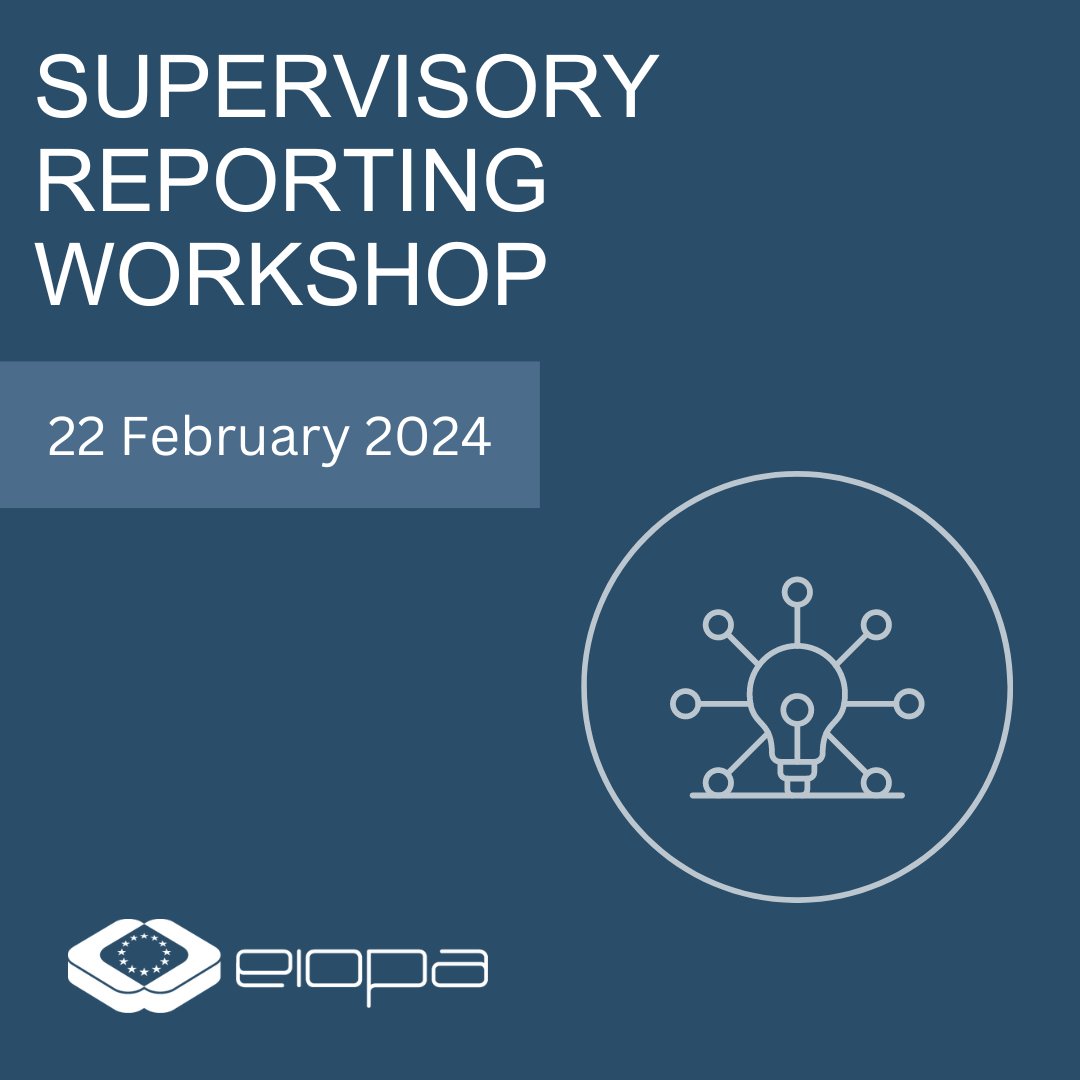 ❓Want to learn about common data dictionary + supervisory reporting under #SolvencyII? 📢Join our staff, national supervisors & other stakeholders across EU. Deadline: 19 Feb 2024 📅 22 Feb 2024 🏠 Online Apply 👉europa.eu/!YgK8qv Register👉europa.eu/!KtDrNt