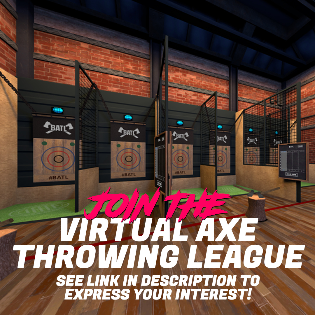ArcadeLegendVR's tweet image. Would you be interested in joining a Virtual Axe Throwing League?  We want to hear from you!

docs.google.com/forms/d/e/1FAI…

#vr #esports #vrsports #vrgame #vrgaming #axethrowing