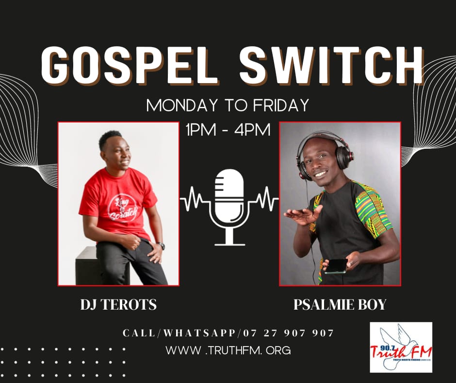 Truthfmkenya's tweet photo. Happy New Week!!! How was Your Weekend?. Good afternoon and Welcome to Gospel Switch with @Djterots and @psalmieboy254 from 1-4pm. Unasikiliza Show ukiwa wapi?.
Call/ Whatsapp - 0727907907
Stream Live On: https://t.co/JbtJPZ0DZ4
#FreeStyleMonday https://t.co/Pl8m10yJ1v