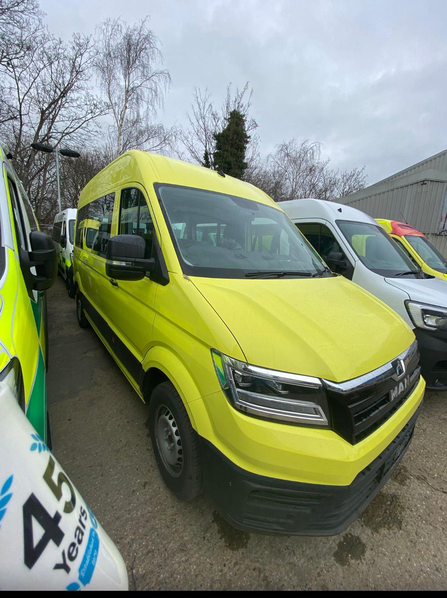 Continued investment, this MAN will be converted by Blue Light Services into an industry leading Driver Training Vehicle to join our large fleet of Cat B &amp; Cat C1 crew cab units, automatic and manual.
#drivertraining #nhs #bluelight