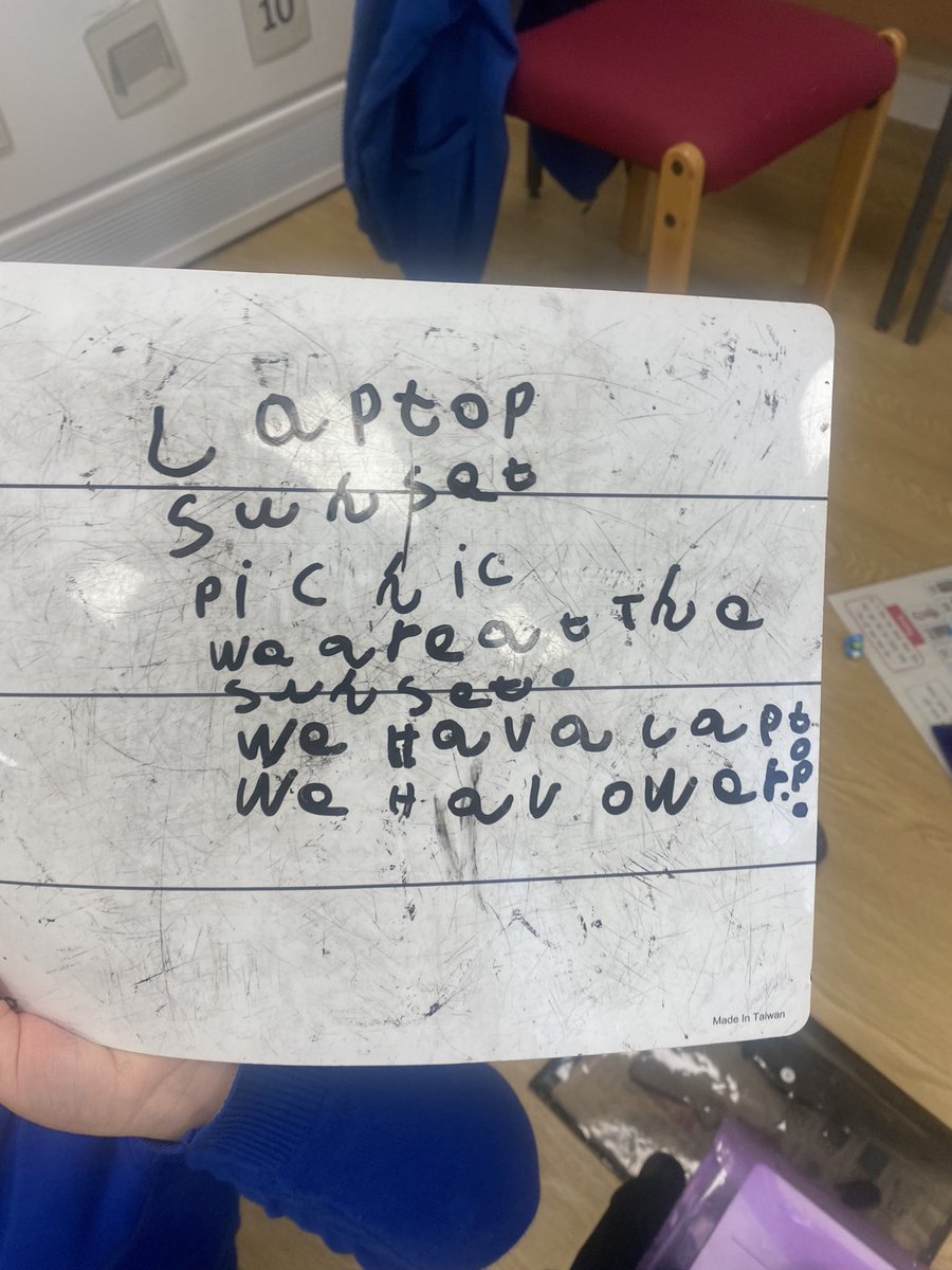 Would you look at that! Incredible spelling this morning from Reception! #littlewandle