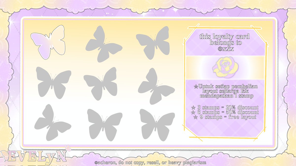 any kind of interaction is appreciated! 

haloo, setelah sekian lama evelyn hiatus akhirnya aku hari ini comeback ke dunia BA ^_____^ apakah boleh bantu ospekin setup baru aku? kalau enggak aman atau ada kesamaan dengan BA lain tolong bisikin aku lewat dm yap! 

sfu #zonauangᅠ