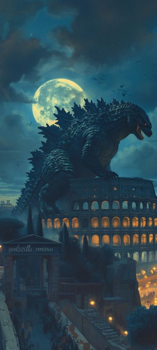 Ascanio70's tweet photo. Patriziaaaa mi fai un Godzilla arrampicato sul #Colosseo che lo uso come sfondo del telefonino? 
Perchè?
Perche tu lo sai fare e io no...
Qualche "@%^*grrr" dopo...
L'amore ha tante sfumature, alcune sono più belle di altre. https://t.co/4fGjzwuFYm