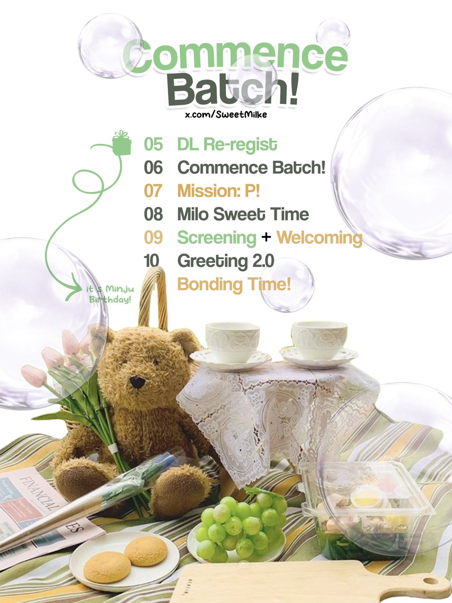 ㅤㅤㅤㅤ
ㅤㅤㅤㅤ𝒲𝑒𝑒𝓀 𝒱𝐼 💚
ㅤㅤㅤㅤCommence Batch
ㅤㅤㅤㅤ