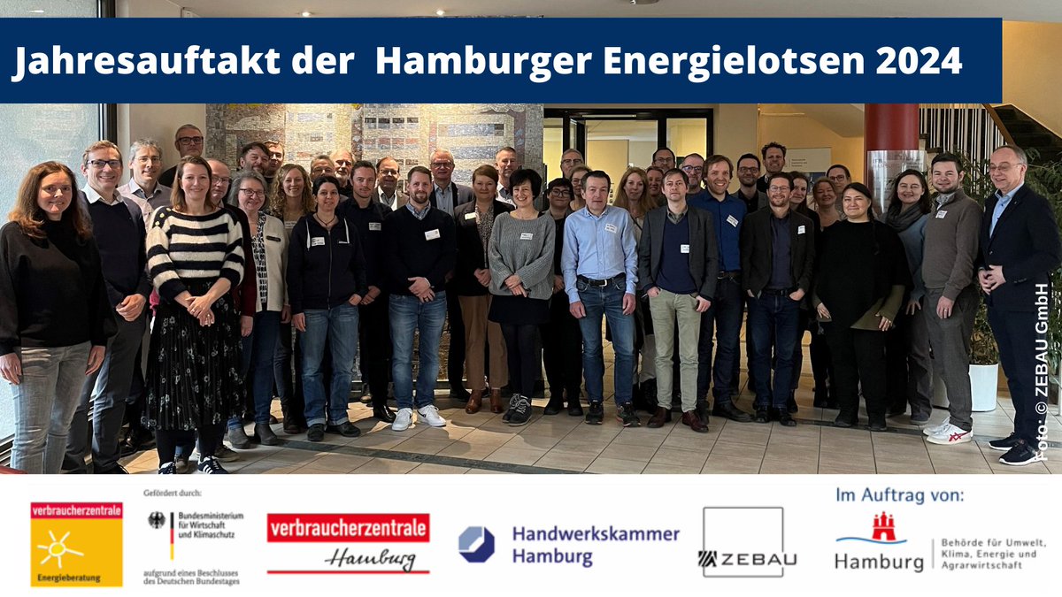 energielotsen's tweet photo. Wir sind richtig viele! Das zeigt der Austausch der Partner beim Jahresauftakttreffen der Energielotsen am 02.02. mit @vzhamburg @HWK_Hamburg und @ZEBAU_hamburg zu Besuch bei der #IFBHH. Wir arbeiten im Auftrag der @fhh_umwelt (mit vor Ort) &amp; Förderung von @vzbv_eteam bzw. @BMWK https://t.co/pzSTLTPy8d