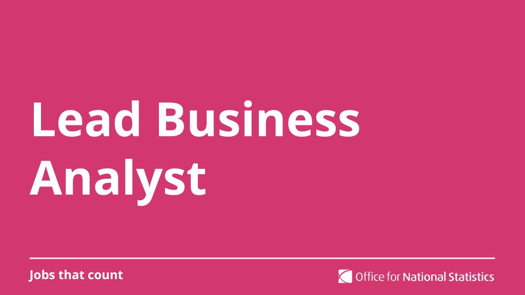 ONSrecruitment's tweet photo. 💼Lead Business Analyst
💰 Salary: £53,352 - £62,898
📍 Location: Newport, Titchfield (Fareham), Manchester, Edinburgh or Darlington
📆 Closing date: 15/02/2024 @ 11:55pm
👉 Apply here: https://t.co/Rm9ApfkhGV
#ONSjobs #TechCareers #DigitalCareers #JobsThatCount https://t.co/Rk6toLcHWD