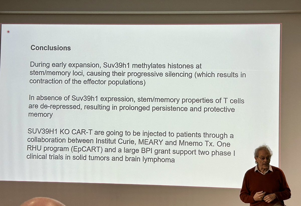 jjkiladjian's tweet photo. Belle présentation S. Amigorena à l’Innovation forum du Paris Saclay Cancer Cluster #PSCC comment améliorer et prolonger la réponse aux CAR-T pour les tumeurs solides #Meary @cic1427 @HopSaintLouis https://t.co/rzZVw1dR3I
