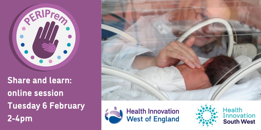Join our #PERIPrem share & learn session tomorrow! @SarahBates18 will lead a discussion on Early Breast Milk & we'll hear from colleagues across the South West about the work they're doing to improve their rates. healthinnowest.net/event/periprem… @HealthInnoWest @HealthInSW