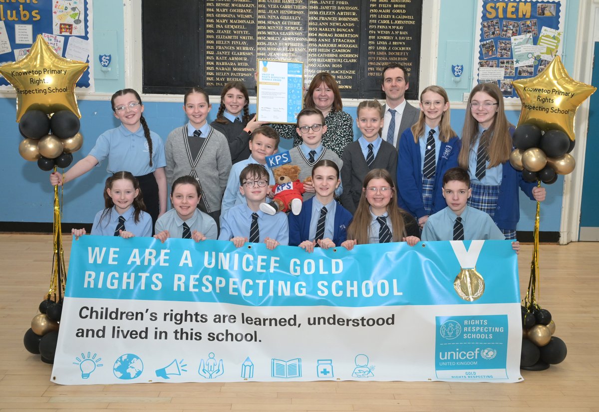 Congratulations to everyone at Knowetop Primary School in Motherwell on achieving a prestigious global award.

northlanarkshire.gov.uk/news/knowetop-…

#RightsRespectingSchool