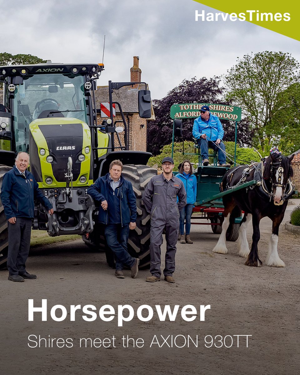 Two eras of agricultural horsepower came together when James Howe took delivery of a 355hp AXION 930TT. 🐴 Follow the link to read the full article and learn just how far technology has come in agriculture. ow.ly/1t3v50Quq4X #claasuk #axion930tt #agritech