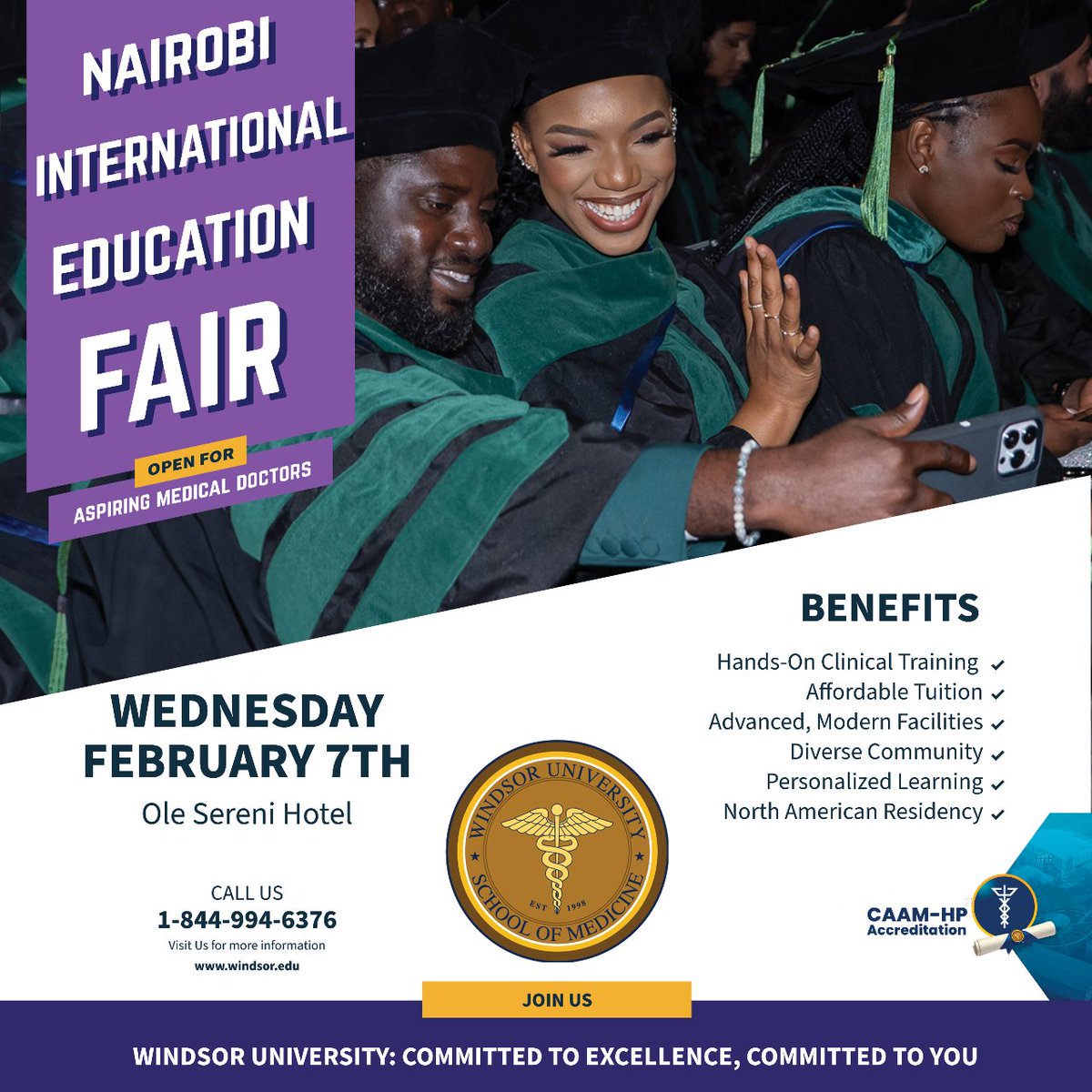 Join Us at the Nairobi International Education Fair on February 7th! 🌍🎓 Don't miss this opportunity to meet our team in person! #educationalfair #nairobieducationfair #nairobi #medicalschool