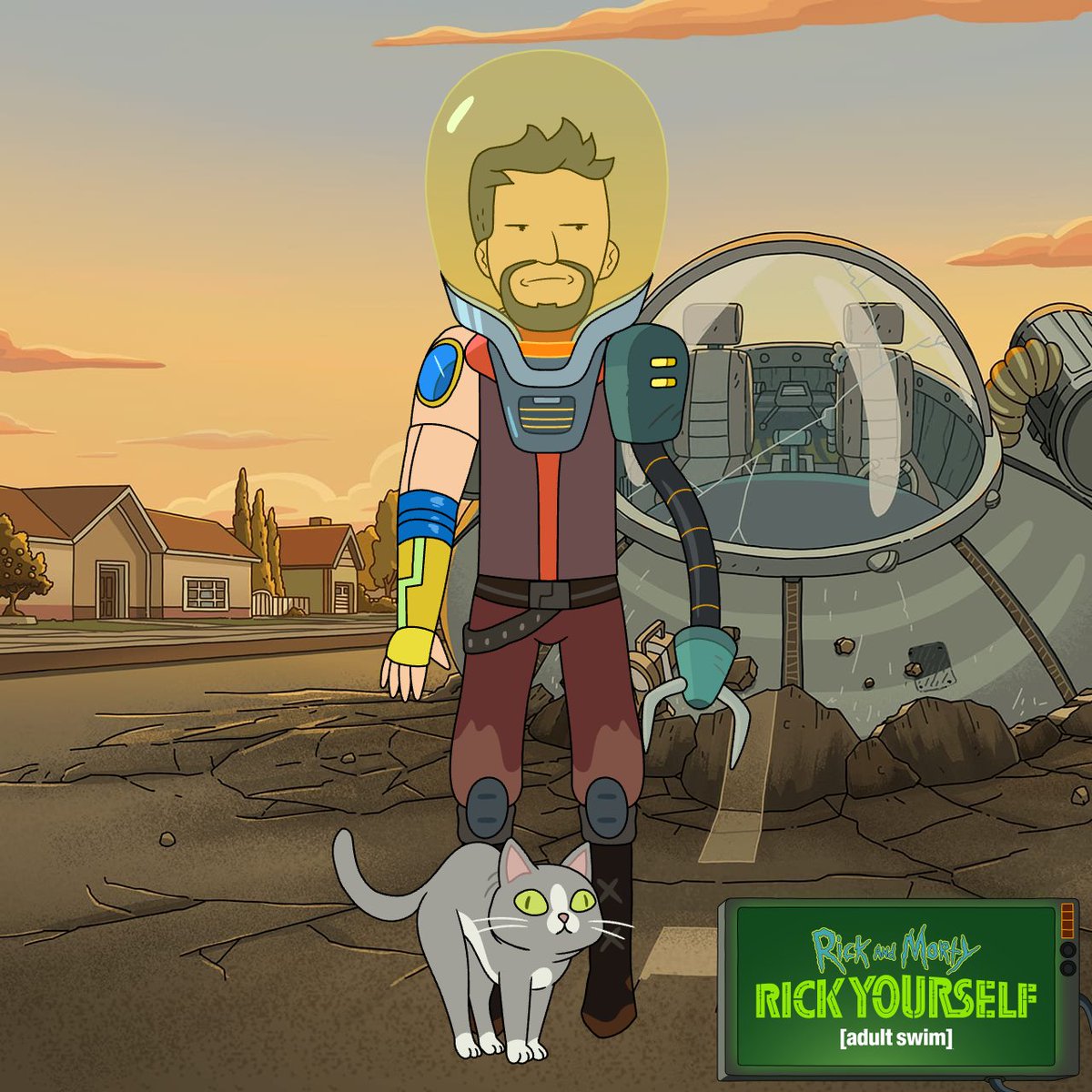 theSec0nd's tweet photo. Ricking myself #RickandMorty #avatar https://t.co/Ihu210CjfZ