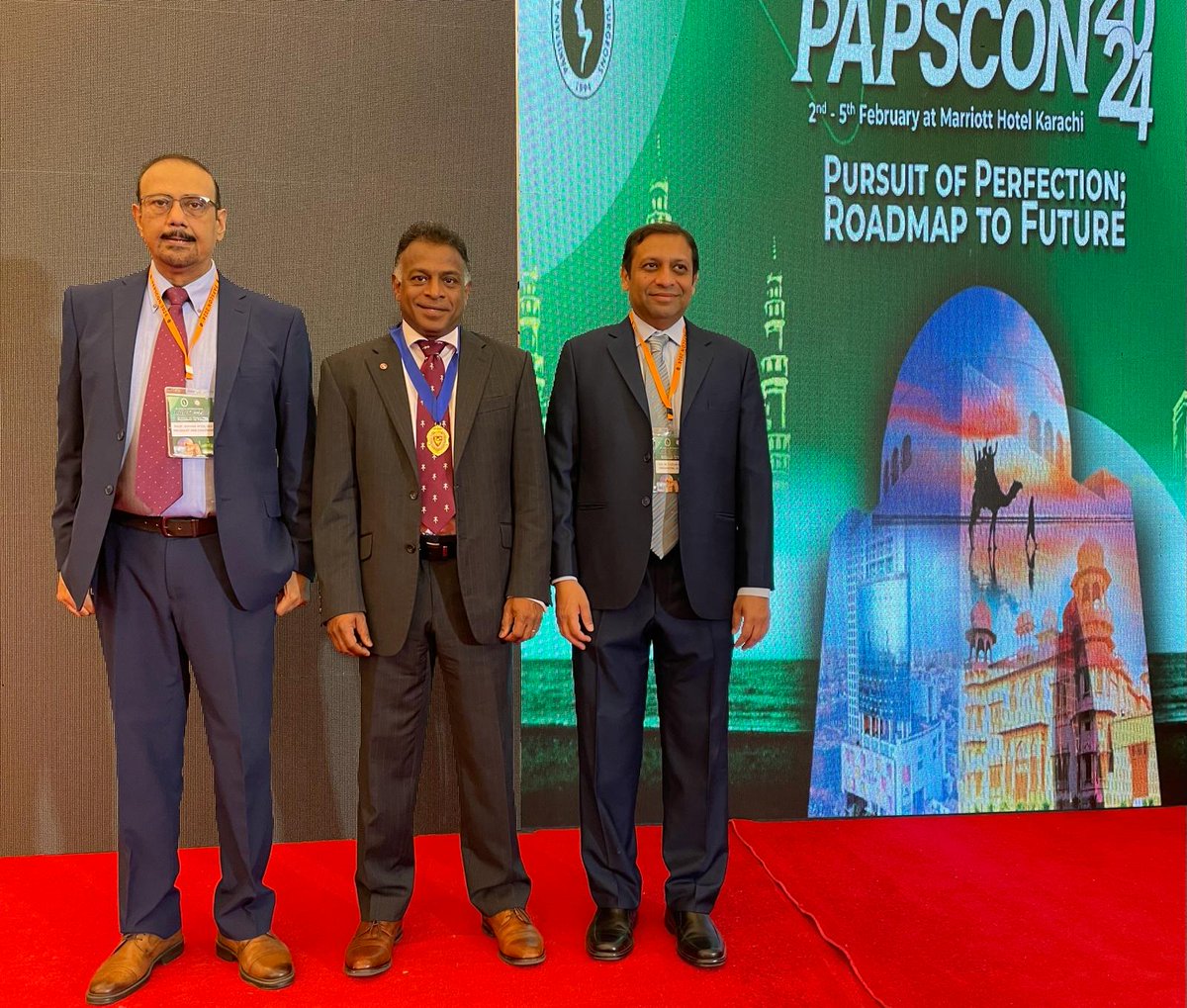This weekend, BAPRAS President was at PAPSICON 2024. Pictured below, he is joined by PAPS president Professor Shehab Baeg and Fazlur Rahman, chairman of the organising committee at the opening of the event.