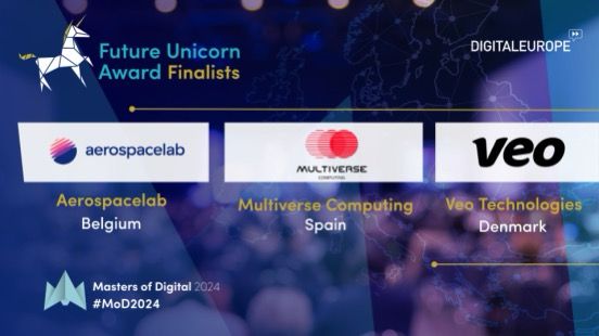 Award finalist Multiverse Computing
#FutureUnicornAward for the 2024.

🇪🇸🦄 Multiverse Computing

Thanks to the organizers of the award @DIGITALEUROPE 

Thanks to @AMETIC  for submitting us for the award.

digitaleurope.org/news/digitaleu…