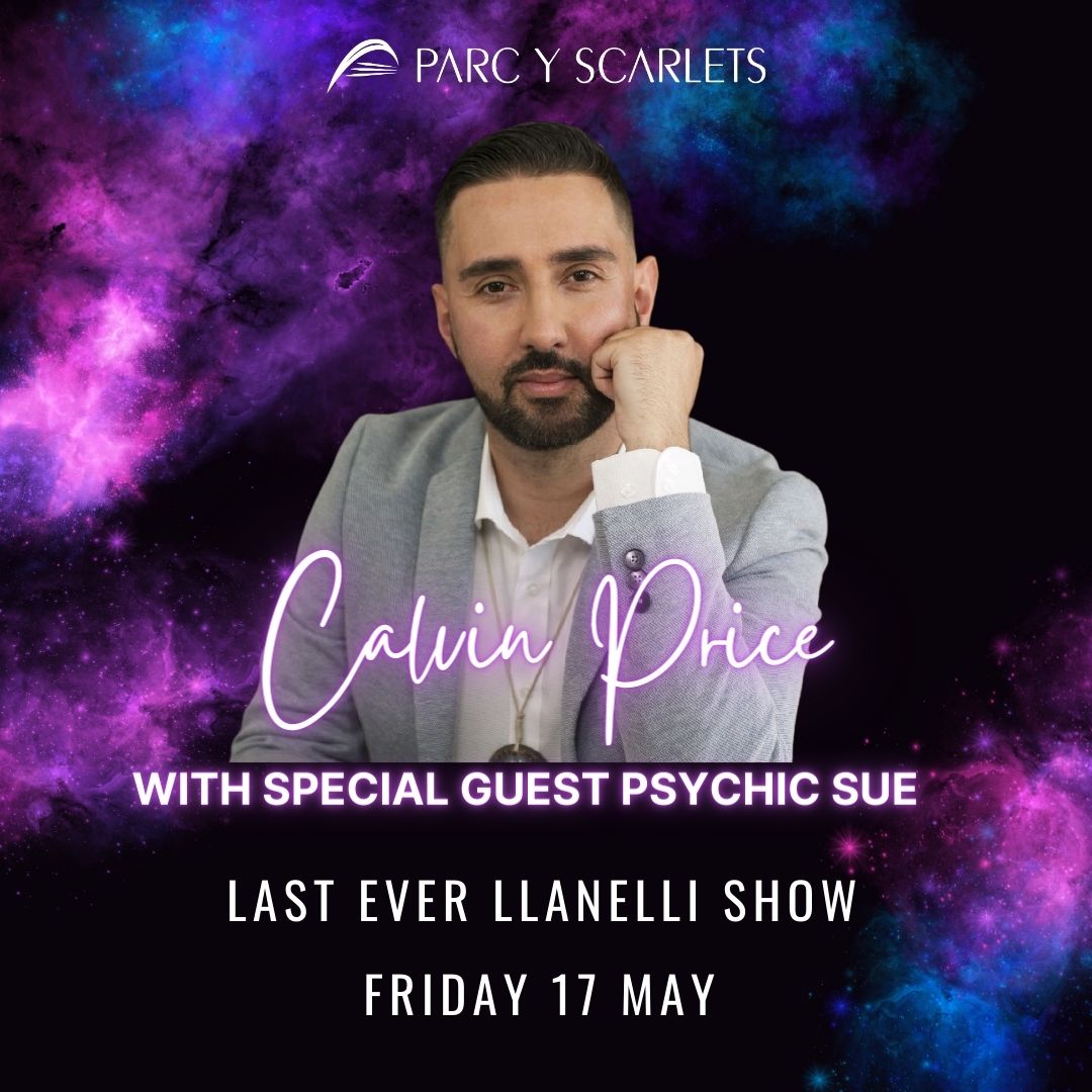 COMING SOON TO PARC Y SCARLETS Calvin Price's last ever Llanelli Show before he embarks on his new journey around the UK You don't want to miss this! 🎟 Tickets are £15 Secure your space today by emailing reception@scarlets.wales or call us on 01554 783902