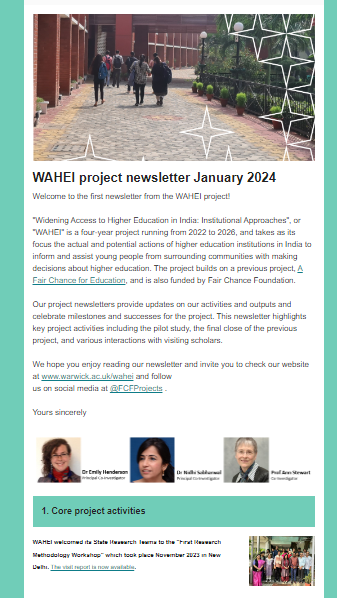 Our first #wahei #project #newsletter is now available to read at mailchi.mp/e28abf54dd26/w… . This is a handy round up of our key activity from the last 12 months. You can sign up to our #mailinglist at eepurl.com/iuDiDsLink  or scan the QR code below.