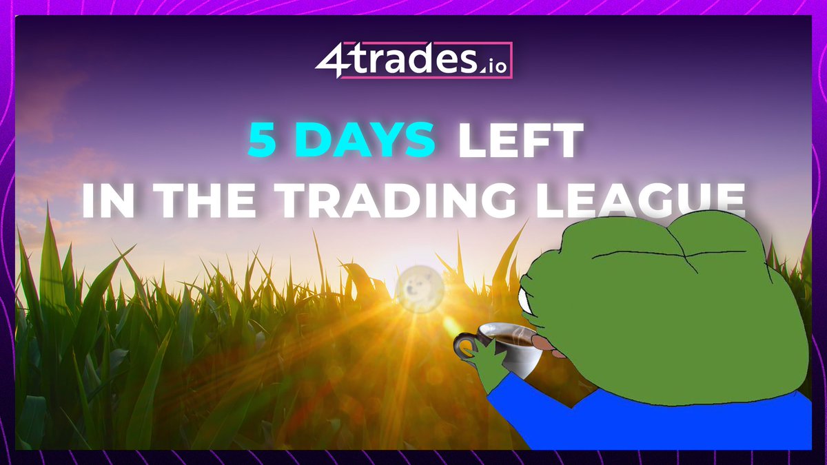 GM 4traders! ☀️
We are at the halfway point in our #TradingLeague ! There is still time to join the competition and snag those prizes!  😎🎁

 #Crypto #Discord