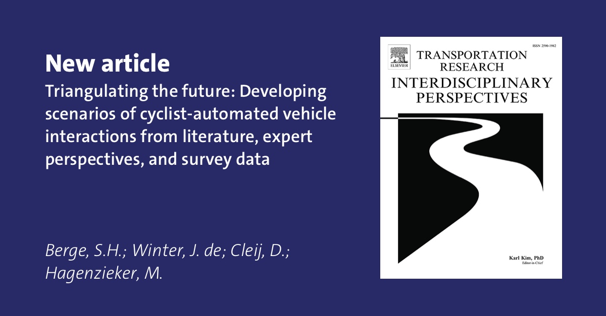 New article on interactions between cyclists and automated vehicles 🚴‍♂️🤖: 🔗 swov.nl/nl/publicatie/…. Part of the SHAPE-IT project <a href="/EuShape/">SHAPE-IT</a> for rapid, safe AV development in urban environments. 🌆 Explore more: shape-it.eu