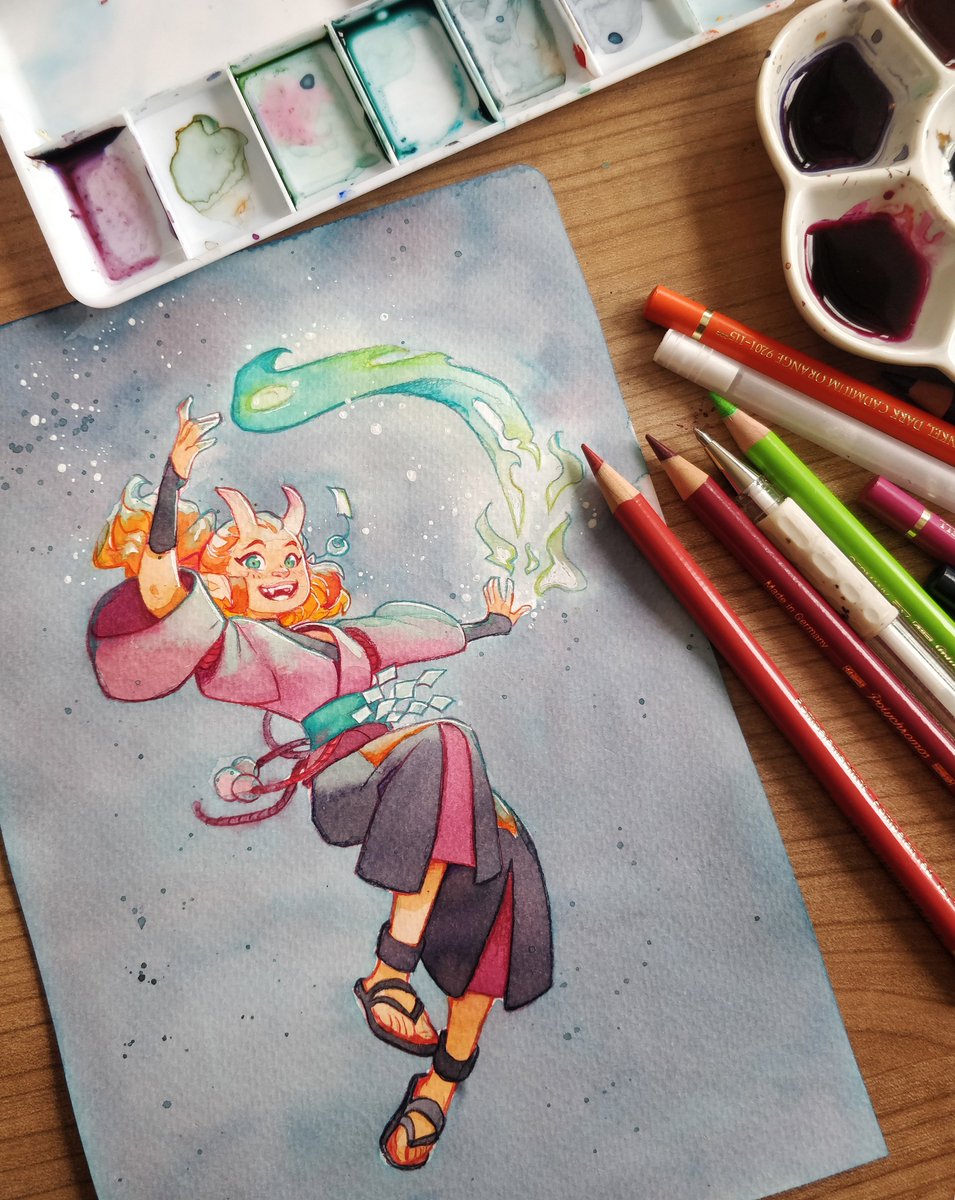 Schmoesi's tweet photo. Took part in @Dyru_jk  's DTIYS :D 
Had such fun with this character! https://t.co/8hulUaybjq