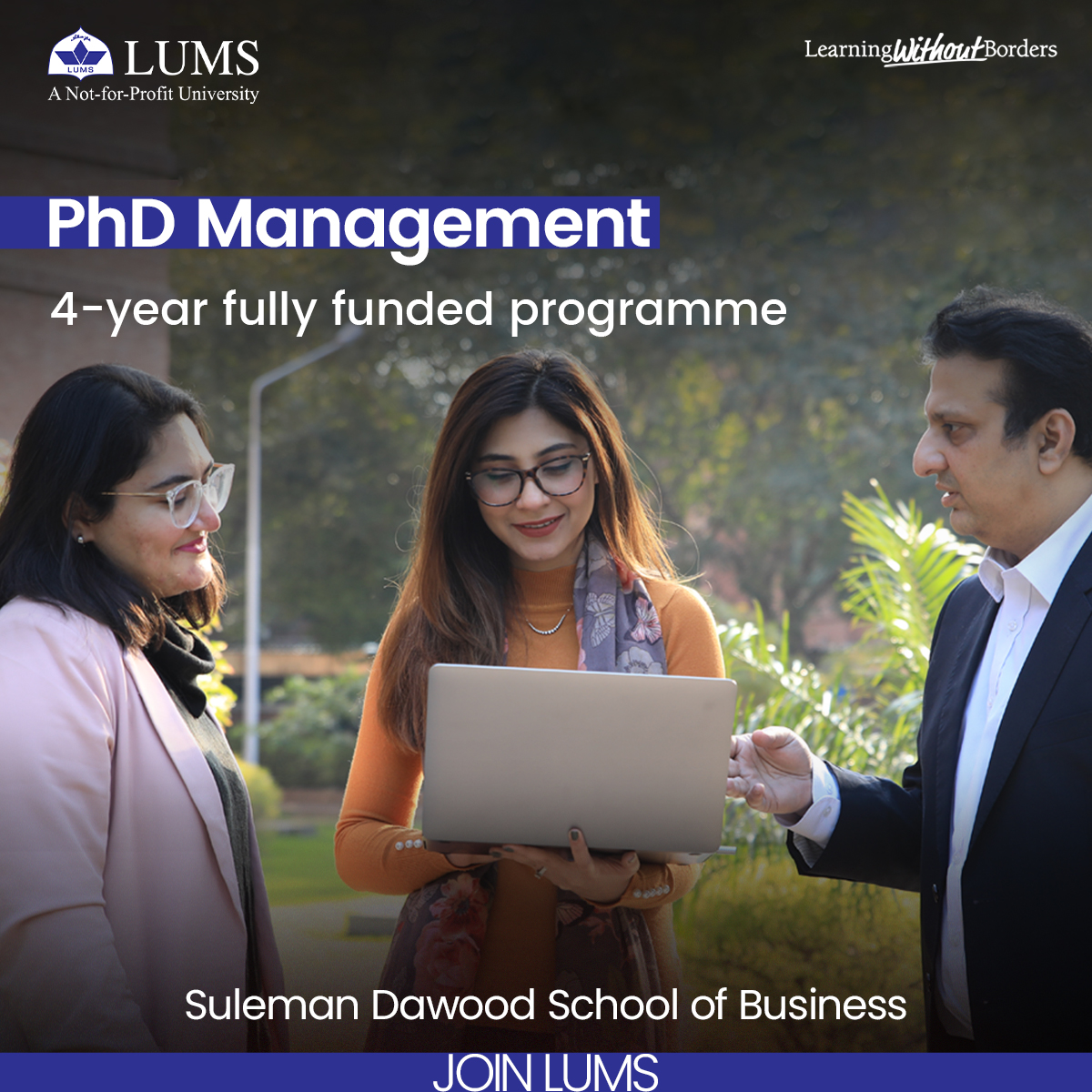 Join the PhD in Management at @SDSB_LUMS and enrol in one of the three specialisations: Organisational Behaviour and Strategy, or Finance, or Operations Management! Apply now to lead academia, think-tanks, and the development sector! bit.ly/41gZhNI