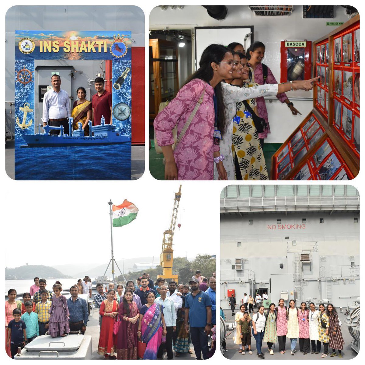 To commemorate 2024 as the #YearofNavalCivilians, ships of #TheSunriseFleet conducted visit in harbour for Naval Civilians, families and school children. About 3128 adults and 1828 children were exposed to roles and capabilities of naval ships. (1/3)