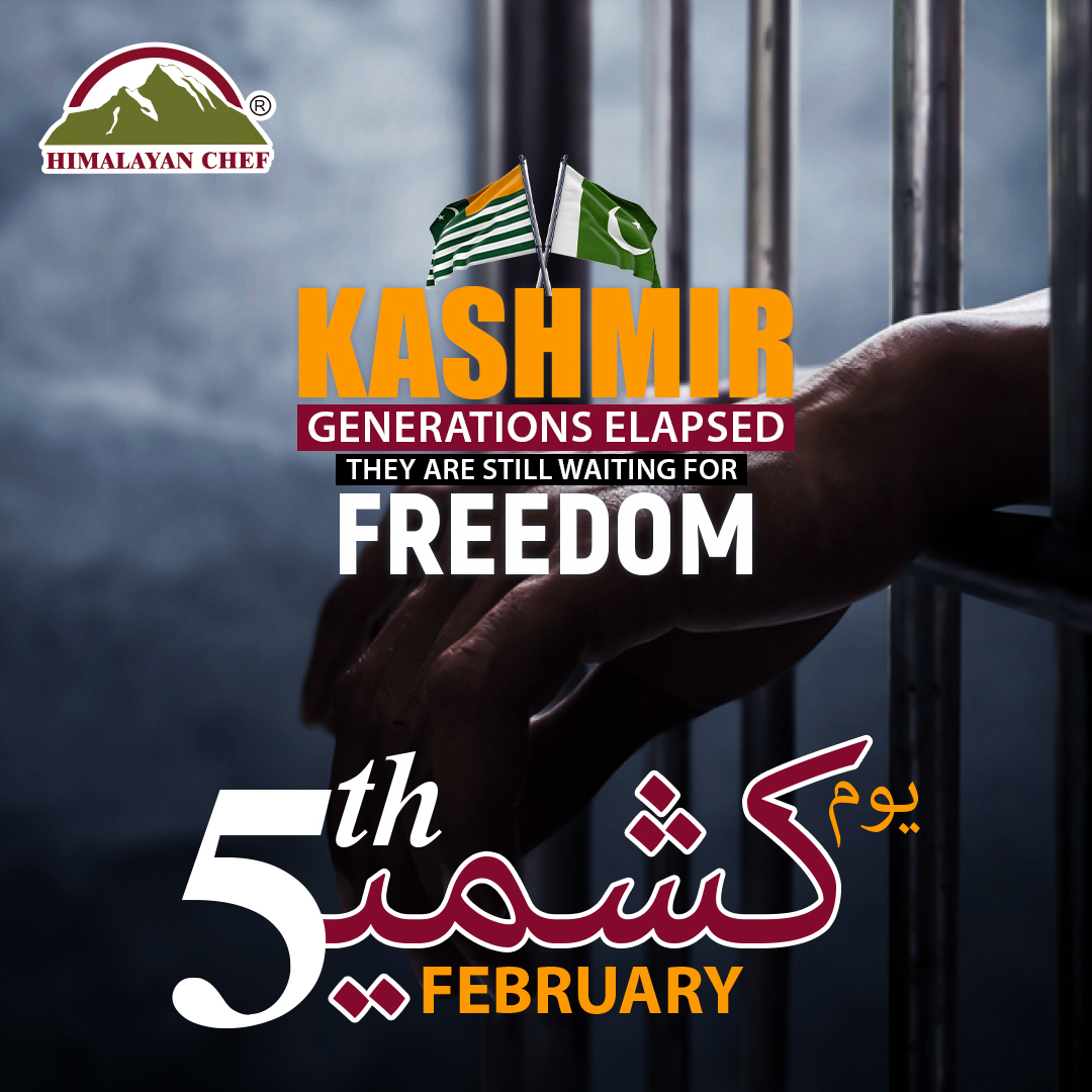 HimalayanChef's tweet image. Kashmir Solidarity Day dawns again. Generations have passed, yet the hope for freedom endures. Let&apos;s unite with #HimalayanChef this day and beyond, raising awareness, advocating for peace, and amplifying the voices of those still waiting. 

#KashmirSolidarityDay #KashmirDay