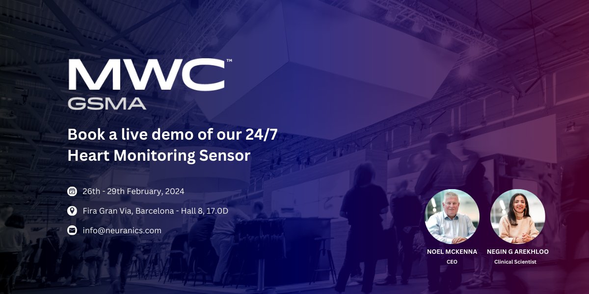 Neuranics (@neuranics) on Twitter photo We are exhibiting at Mobile World Congress this month, in Barcelona.
To book a meeting with the Neuranics team, please email info@neuranics.com.
We can't wait to see you there!
#mwc2024 #medtech #barcelona #mwc24 #mwc #heart We are exhibiting at Mobile World Congress this month, in Barcelona.
To book a meeting with the Neuranics team, please email info@neuranics.com.
We can't wait to see you there!
#mwc2024 #medtech #barcelona #mwc24 #mwc #heart