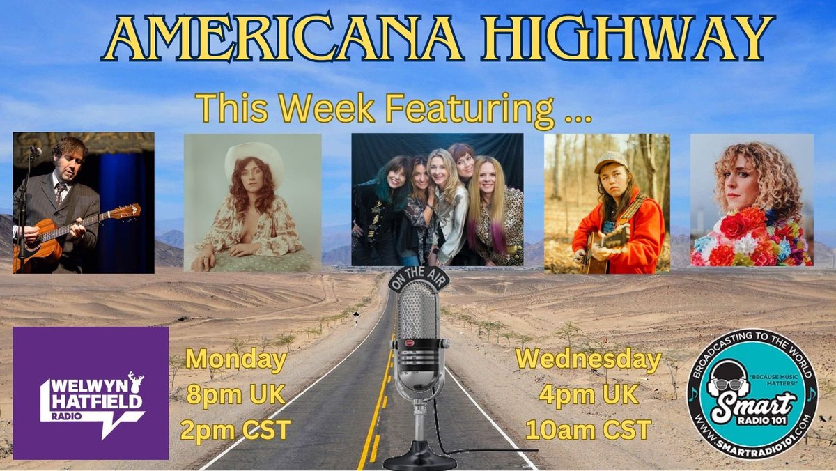 On this weeks playlist @peterbruntnell @SierraFerrell @MustangsWest Colby T Helms @laurenhousley & more Monday @welhatradio Wednesday Smart Radio 101 Friday Listen again mixcloud.com/AMHighway/ 🤠🎸 🤠