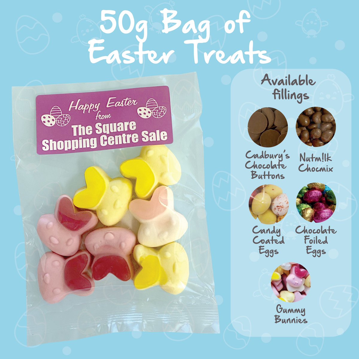 CoronationPromo's tweet photo. Hop into Easter with these egg-cellent products!
🐣 Personalised with a full colour print
🐣 Eco friendly packaging
🐣 Minimum order quantity of 100
🐣 Tasty treats for all to enjoy!
For more info just email our sales team at sales@coronationpromotions.co.uk or call 01253 798606 https://t.co/3ASlqmHzzR