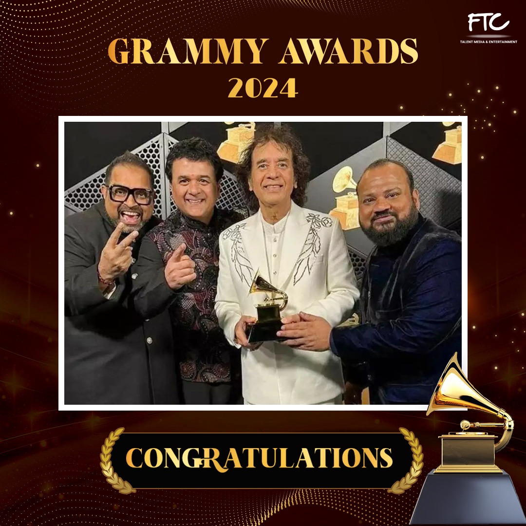 Celebrating the sweet symphony of success! 🎶 Indian music strikes a chord at the Grammy Awards 2024, bringing home the melody of victory. 🏆🇮🇳 #Grammys2024 #IndianMusicTriumphs #ProudlyIndian