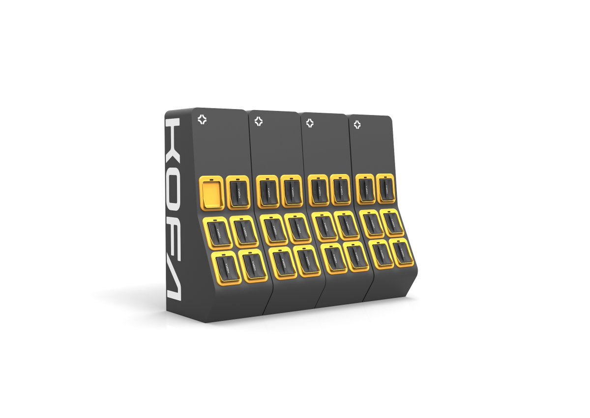 WeAreKofa's tweet photo. Introducing #Kore2 swap stations: quick, doorless, code-free battery swaps. Fully automated for seamless access anytime. Plus, with our #IoT tech, stay connected to Kofa apps, even offline. #SwapStations #BatteryNetworks #SwapAndGo https://t.co/s0nYVScH2q