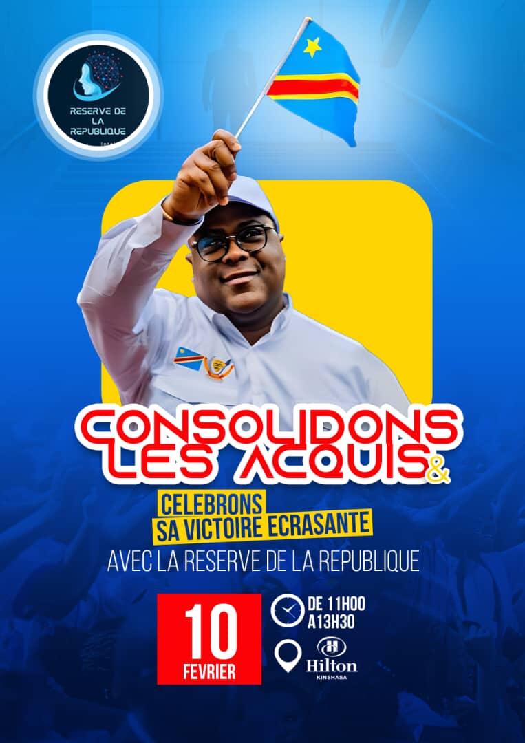 credo_mayamba's tweet photo. Ch. ts, c aek une gde joie q j vs invite à célébrer l victwr écrasante du président d la Républik Démocratik du Congo, Fatshi Béton, l 10 février à l'Hôtel Hilton d Kinshasa. #Victoire #FatshiBéton #RDCongo #Célébration #TriompheNational  #HôtelHiltonKinshasa https://t.co/2T0HModRFp