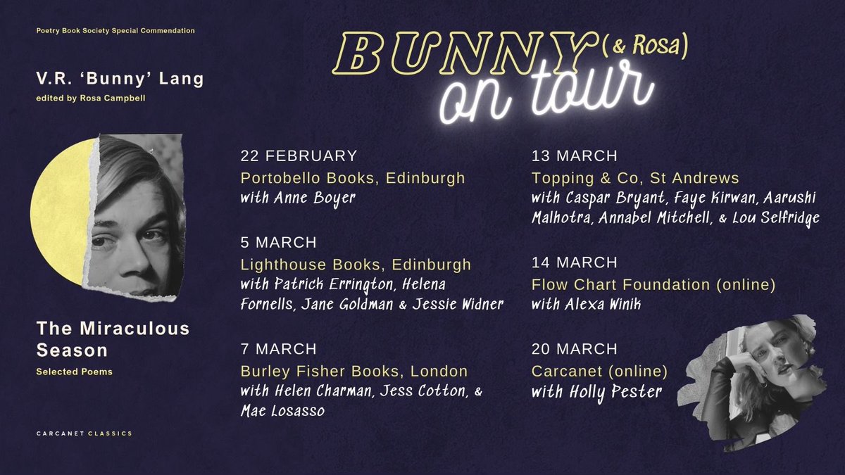 lucky enough to be doing lots of exciting events with lots of brilliant ppl for the publication of The Miraculous Season—would love to see you there! ⚡️ all the booking links are at linktr.ee/rosacampbell but I’ll stick em in a 🧵 here too!