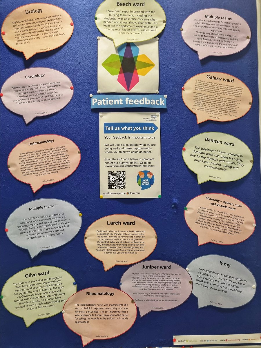 barnet_ptexp's tweet photo. 'It was a pleasure to witness such empathy, professionalism, and general outstanding day to day care for every patient. It was so reassuring to leave mum after visiting, knowing she was in such a nice environment' (Juniper ward).
Check out our other February compliments too! https://t.co/7LUyE5cx3v