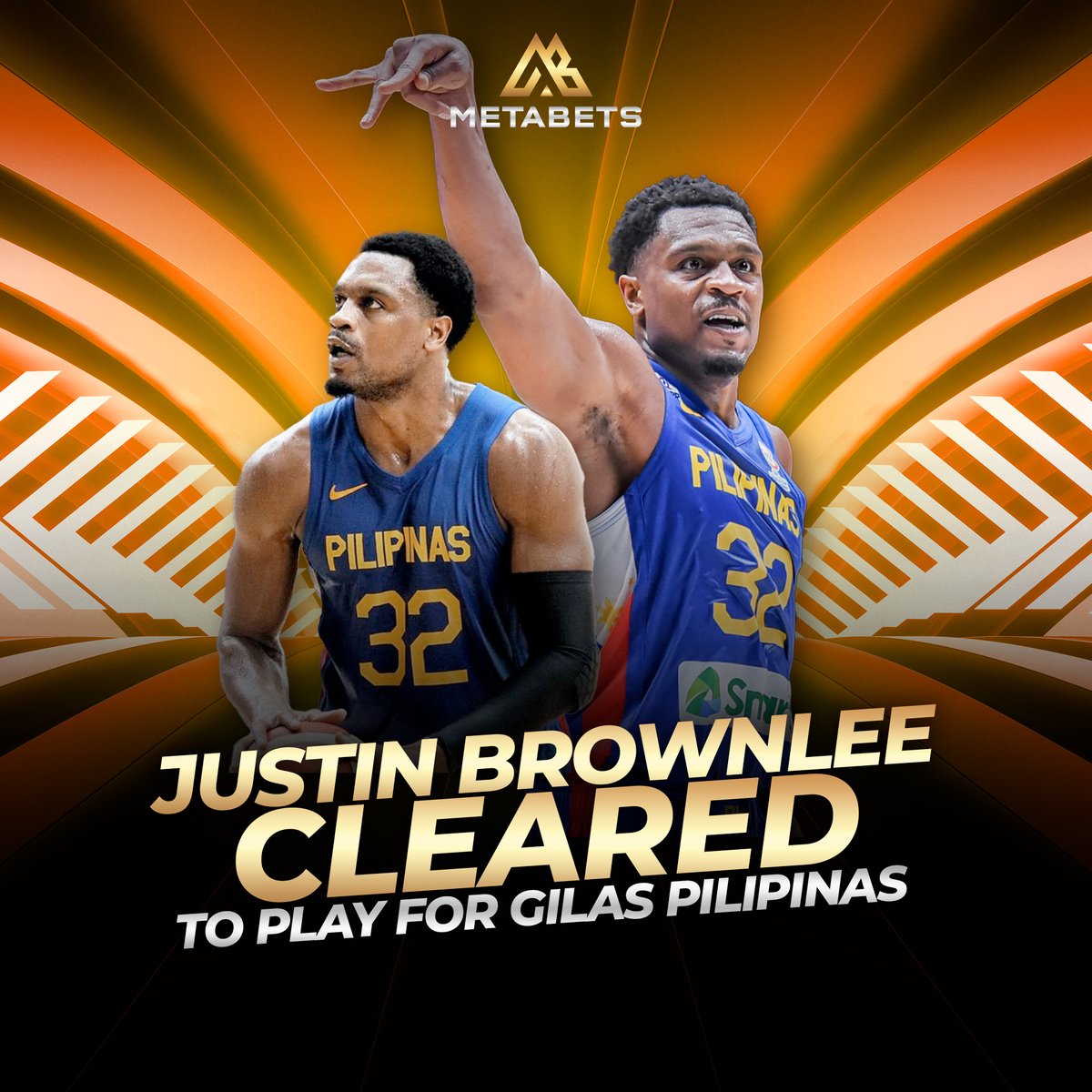 metabetsvip's tweet photo. BROWNLEE'S COMEBACK! 🏀⚡️
Justin Brownlee is set for #GilasPilipinas in the #FIBA Asia Cup Qualifiers despite an anti-doping issue. 👏🏼 His eagerness to play for the Philippines shines through.
Get ready for a powerful Gilas lineup in February! 🇵🇭💙
#Metabets #MetabetsVIP https://t.co/8FSZiRVrYK