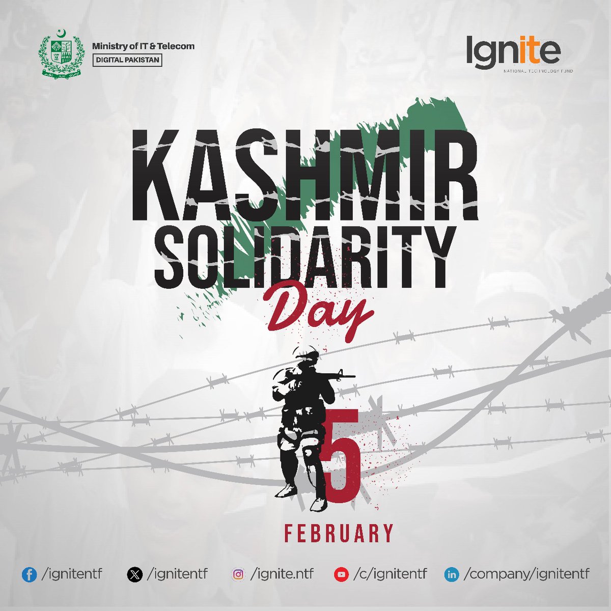 5th February, Kashmir Solidarity Day

#Ignite #MOITT #5thFebruary #KashmirSolidarityDay