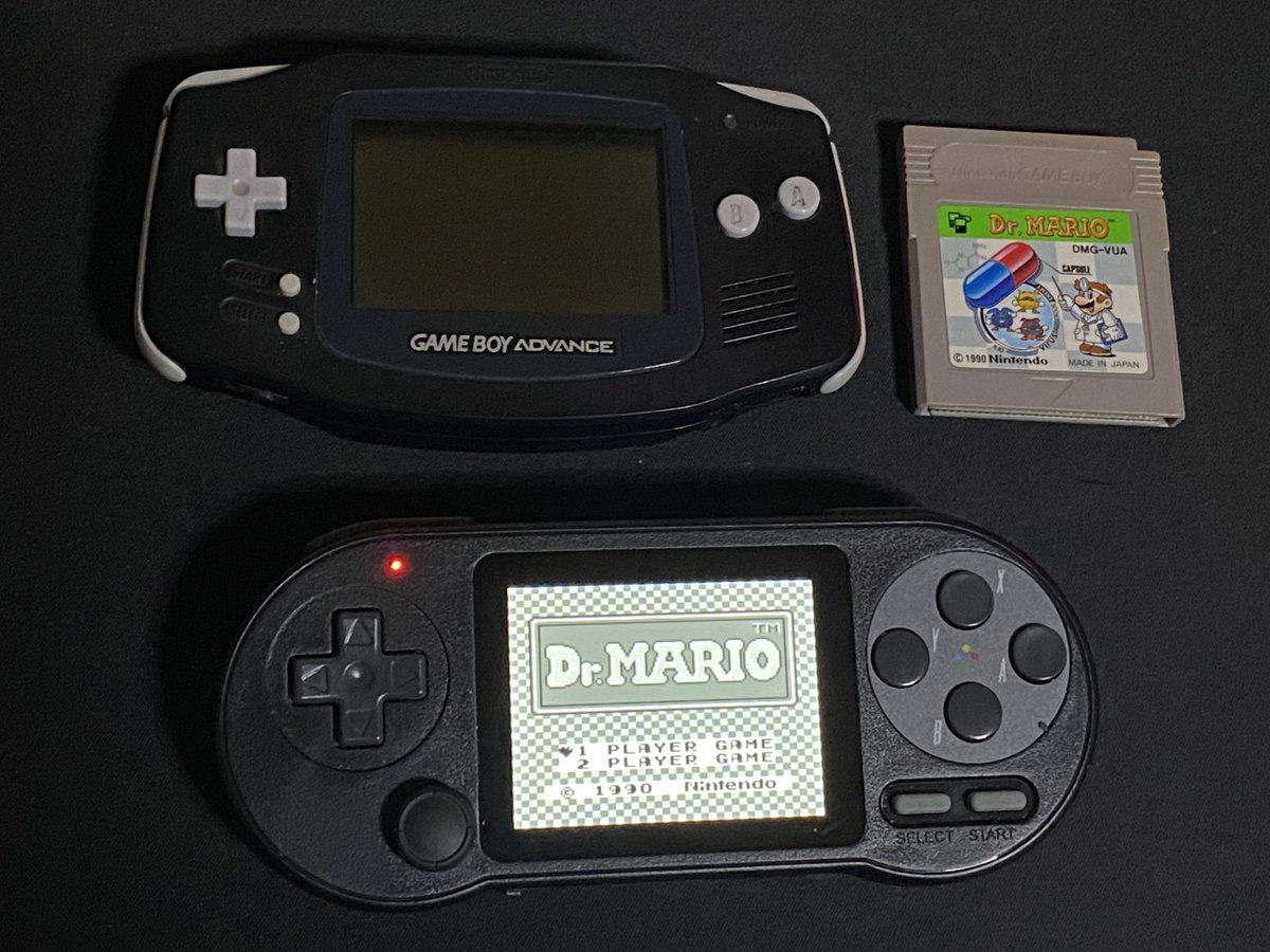 tarock_'s tweet photo. 1月に1596円で購入してバグのあるファームウェア1.7で届きました
1.71にアップデートして今のところ不具合なし
ドクターマリオ専用機にする予定だったけどIPS液晶がすごく綺麗だしバッテリーの持ちも良くてSFCも動いた #SF2000 #Handheld https://t.co/3rBC0F2vGk