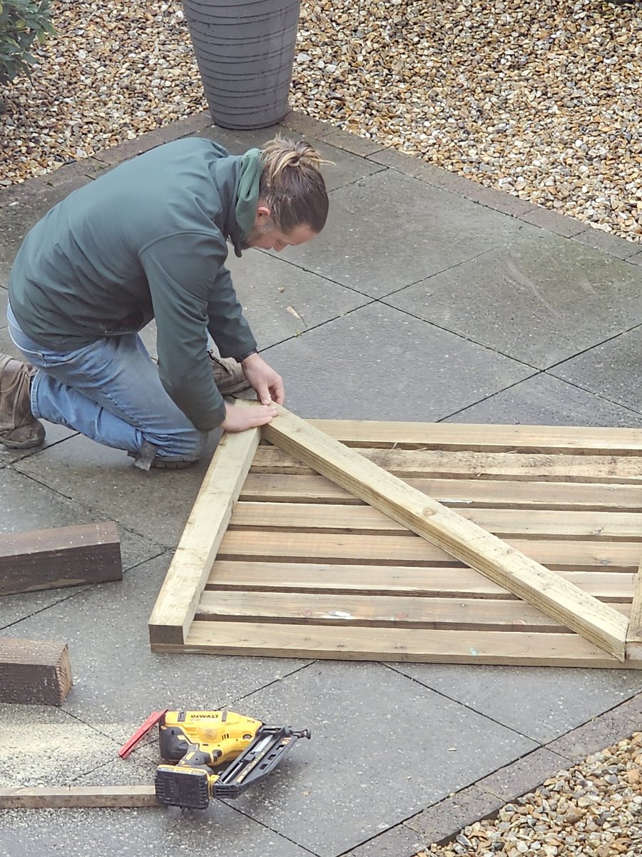 Gate building this #Monday for Tom 👏#Foryoupage #Trending #Positive #pleaseshare #gardenproject #gardentok #mondaymotivation