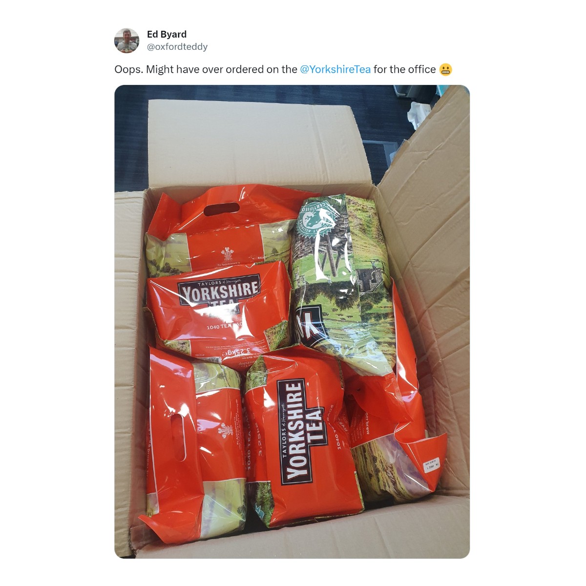 One man was very shocked to discover where Yorkshire Tea actually comes  from - Best viral tweets