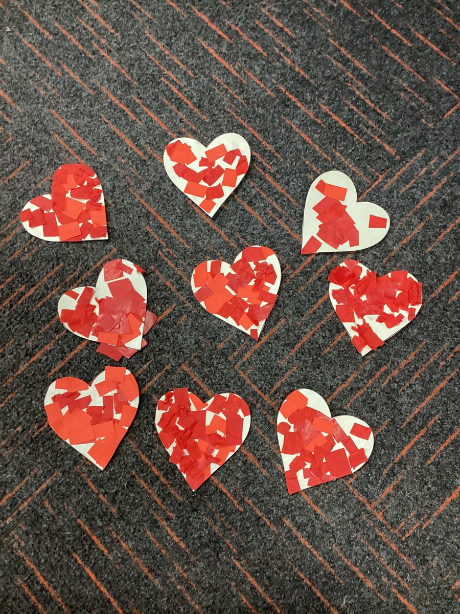 Nursery have been making hearts to give to the people that listen to them👂❤️ #ChildrensMentalHealthWeek #myvoicematters @Inspire_Ashton @TrustVictorious