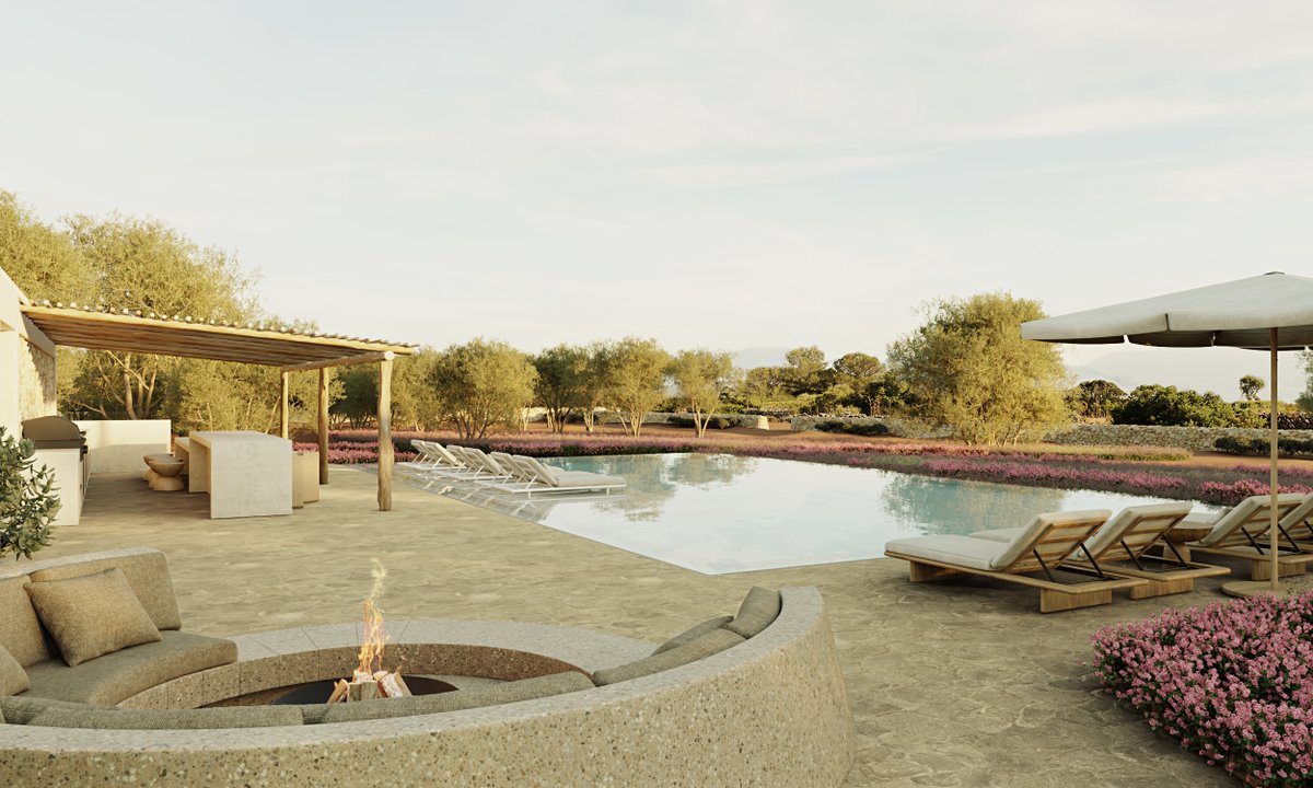 StayOneDegree's tweet photo. The architectural poetry of this rural farmhouse, meticulously restored with local marés sandstone and limestone, echoes the island’s traditions. 
https://t.co/KZ8erpiDHG
#Menorca #SummerHoliday https://t.co/aiyKGMd9Be