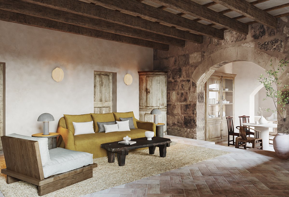 StayOneDegree's tweet photo. The architectural poetry of this rural farmhouse, meticulously restored with local marés sandstone and limestone, echoes the island’s traditions. 
https://t.co/KZ8erpiDHG
#Menorca #SummerHoliday https://t.co/aiyKGMd9Be