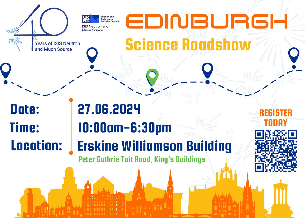 Christopher Ridley (@r1dley) on Twitter photo Registration is open for the <a href="/isisneutronmuon/">ISIS Neutron and Muon Source</a> 40th anniversary roadshow in Edinburgh. Details and link to registration available here: isis.stfc.ac.uk/Pages/Edinburg… Registration is open for the <a href="/isisneutronmuon/">ISIS Neutron and Muon Source</a> 40th anniversary roadshow in Edinburgh. Details and link to registration available here: isis.stfc.ac.uk/Pages/Edinburg…